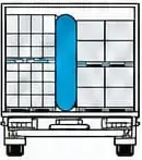 Carga de camión estable con Dunnage AirBag entre pallets