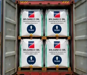 Big Bags ONEWAY estibados dentro de un contenedor para exportación